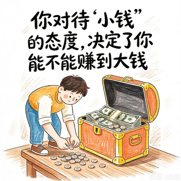 你对待“小钱”的态度，决定了你能不能赚到大钱