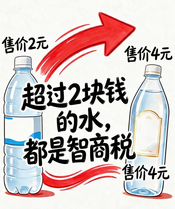 超过2块钱的水，都是智商税