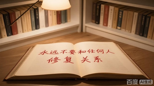 永远不要和任何人修复关系