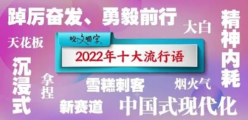 2022年十大流行语发布