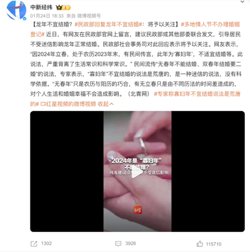 为什么 2024 年被称为“寡妇年”？真的不宜结婚？