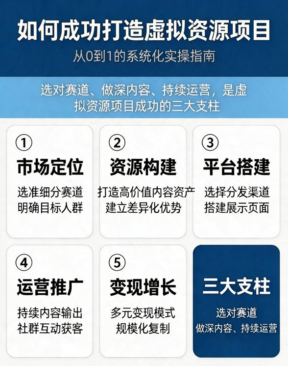 如何成功打造一个虚拟资源项目?