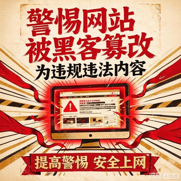 警惕网站被黑客篡改为违规违法内容