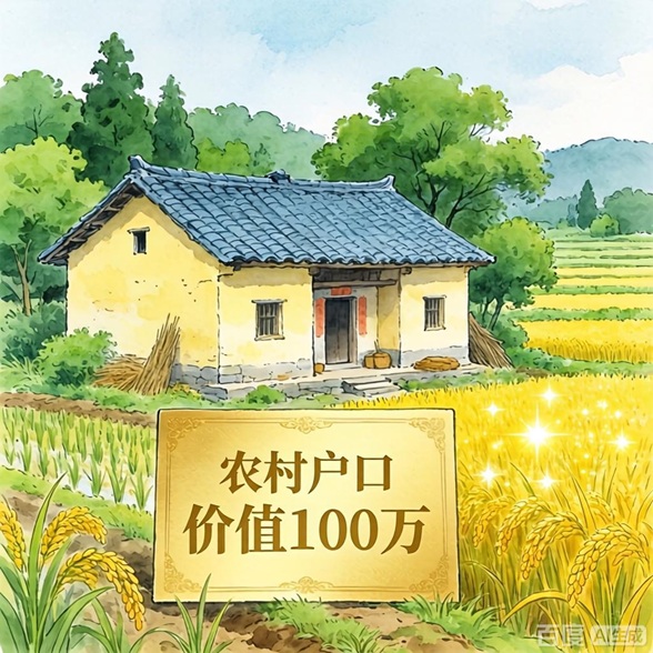 农村户口值100万？我算了笔账，发现说少了
