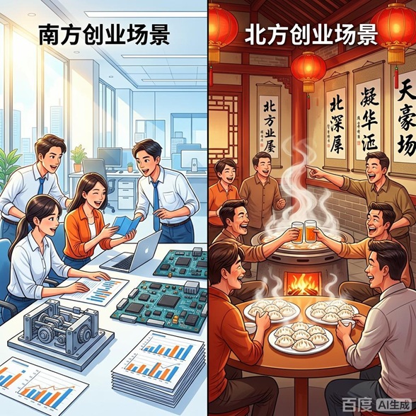 南方人创业和北方人创业有什么不一样？