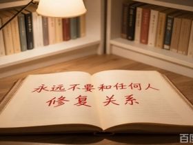 永远不要和任何人修复关系