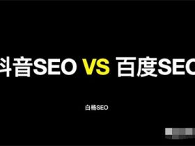 抖音SEO与百度SEO区别与相同
