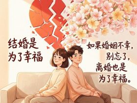结婚是为了幸福，如果婚姻不幸，离婚也是为了幸福