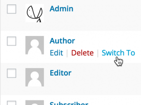 User Switching：WordPress用户切换插件