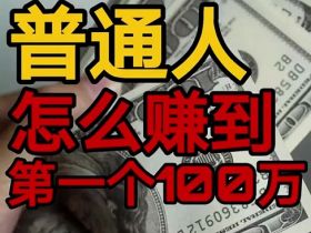 做一人公司赚100万，就是把500块的东西卖出2000份！