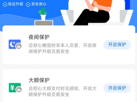 支付宝推出夜间交易和大额保护锁